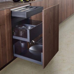 ریل کشو آرامبند بدنه دار با دیزاین شیشه