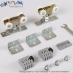 مکانیزم آویز تک درب کشویی 80 کیلویی با بلبرینگ آلباتور - Image 2