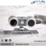 مکانیزم آویز تک درب کشویی 120 کیلویی یک طرف آرام بند آلباتور - Image 5