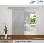 مکانیزم آویز تک درب شیشهای کشویی 120 کیلویی بدون آرامبند آلباتور M23 9900