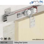 مکانیزم آویز تک درب کشویی 50 کیلویی بدون بلبرینگ آلباتور M20 7340