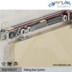 مکانیزم آویز تک درب کشویی 120 کیلویی یک طرف آرام‌بند آلباتور M20 9700 SFT