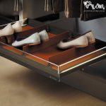 جا کفشی چرمی ریلی داخل کمد لباس با بدنه LED آرام بند یونی هاپر