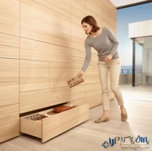 ریل کشو مخفی تاندم فول دو حالته آرام بند و تاچ بلوم