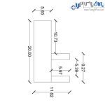 گپ درپوش بالا و پایین ساده مدل فرنچ فانتونی