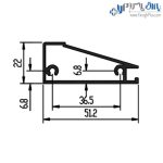 پروفیل درب کمد و کابینت مدل اسپانیش استایل فانتونی - Image 2