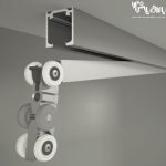 مکانیزم آویز تک درب کشویی 40 کیلویی دو طرف آرام بند آلباتور