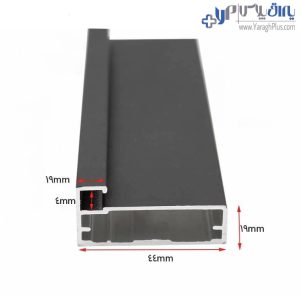 ابعاد پروفیل درب شیشه ای کابینت و کمد