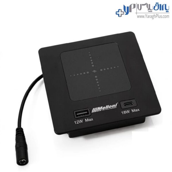 شارژر وایرلس توکار رنگ مشکی