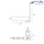 لولا محوری یک طرفه درب چوبی ضخامت 45 میلیمتر تا 85 میلیمتر 40 کیلوگرمی