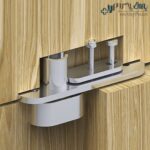 لولا محوری براب نصب روی چهارچوب درب چوبی ضخامت 35 میلیمتر تا 39 میلیمتر 100 کیلوگرمی