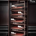 جا کفشی کمدی گردان داخل کمد لباس رنگ موکا قرمز فرنچ استایل فانتونی