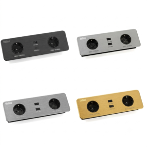 خرید پریز توکار کابینت ملونی ۱۰۰۵۶ | دو سوکت و پورت USB